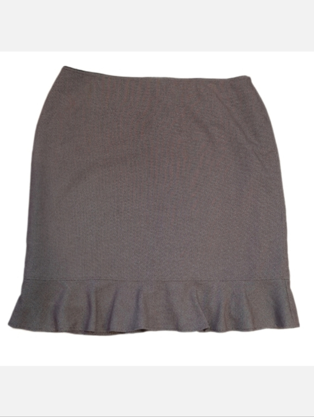 Laura Plus Ruffle Hem Midi Pencil Skirt Office Business Suiting Professional
